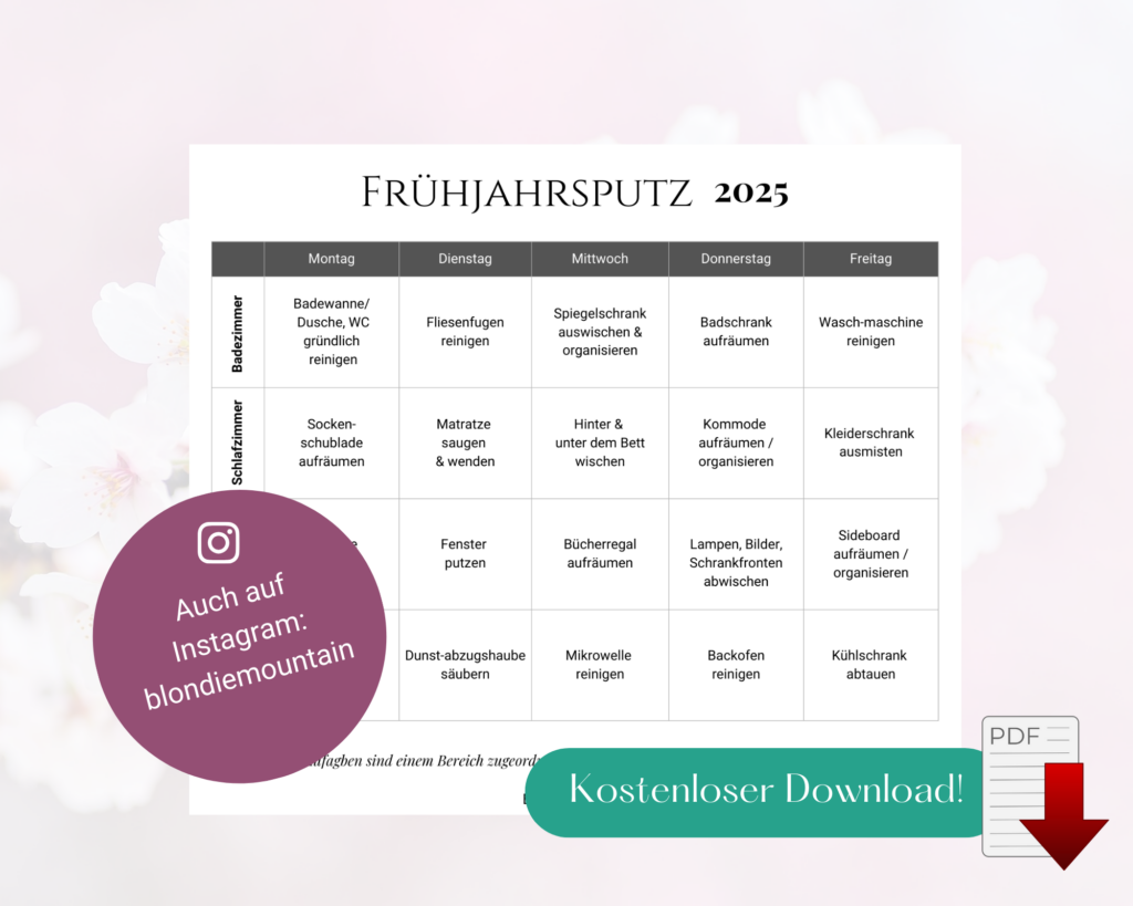 Frühjahrsputz Checkliste